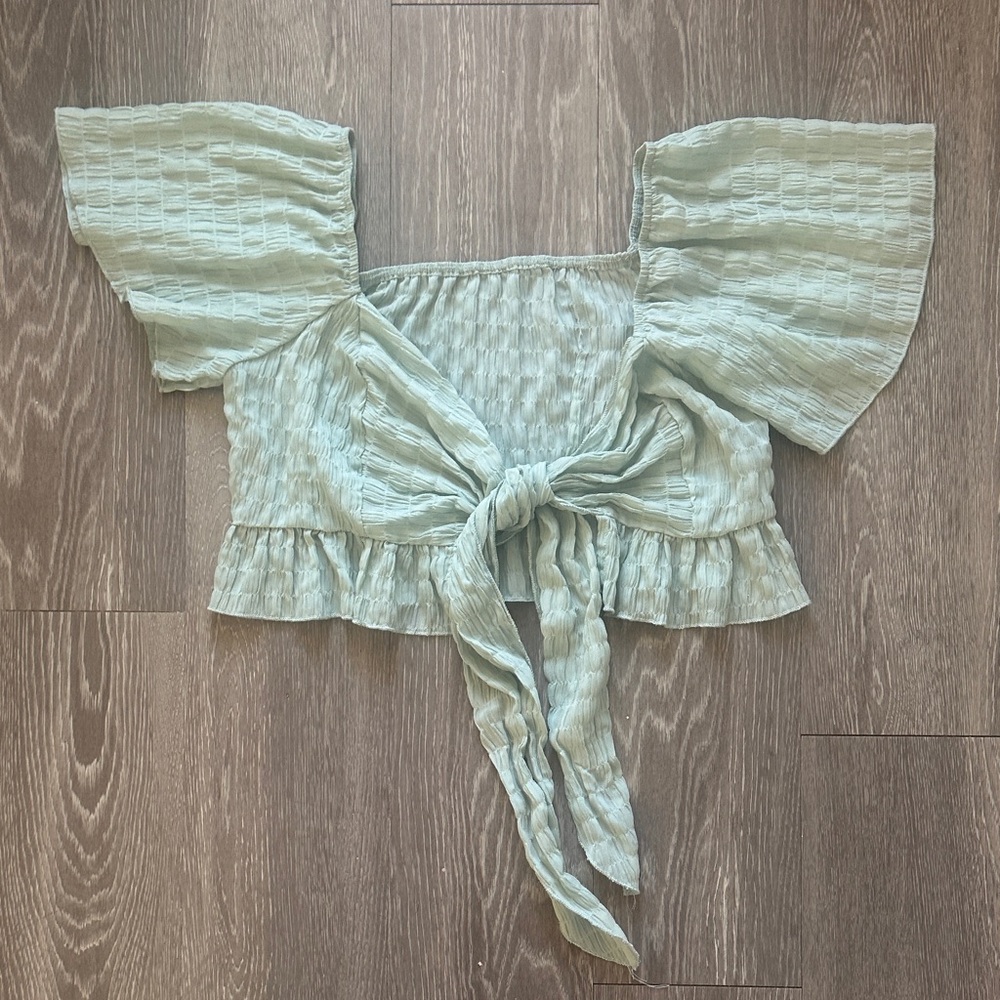 Elegant Sage Green Women's Top